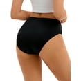 thumbnail image 3 of INSPIRE CHIC Breathable Underwear for Women's Lace Mid-Waisted Briefs, Available in Plus Size M Black, 3 of 4