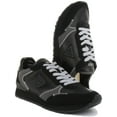 thumbnail image 5 of Guess New GloryM Men's Low Top Lace Up Casual Synthetic Sneakers In Black Size 8, 5 of 6