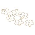 thumbnail image 4 of 50 Uds Clips de papel portátiles oro pequeño único lindo forma de Sakura Clip de papel marcapáginas decoración de clasificación de archivos de oficina, 4 of 5