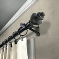 thumbnail image 3 of 13/16" Dia Adjustable 28-48" Paola Curtain Rod in Black, 3 of 3
