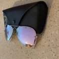 thumbnail image 3 of RB-Hip Hop-sunglasses Aviator Purple Mirror Lenses Silver Frame RB3025, 3 of 5
