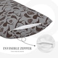 thumbnail image 4 of Haiem Pillowcase for Hair and Skin Queen - Brown Moose with Pinecones Printed Soft Pillowcase with Envelope Closure-20"x30", 4 of 8