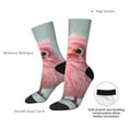 thumbnail image 4 of Pofeuu Adorable Pink Fluffy Birds Print Crew Socks, Adult Running Hiking Socks for Youth and Adult, 4 of 6