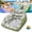 Green, variant on 3-in-1 Inflatable Pool Lounge Chair,Tropical Style Float Chair with Cup Holder,U-Shaped Floating Hammock Couch for Pool Lake Beach Summer Vacation