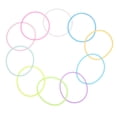 thumbnail image 1 of BRIGHTFUFU 10pcs Event Wristbands Silicone Assorted Color Glow in The Dark for Parties, 1 of 8