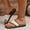 01-White, variant on Women Slides,Women's Summer Sequin Sparkle Flat Sandals Toe Post Slides Glitter Slippers,White,36-37