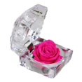 thumbnail image 2 of Caja para anillos, soporte acrílico para anillos de boda, caja de almacenamiento, organizador de exhibición para mamá, novia, ceremonia de propuesta de aniversario Rosa roja, 2 of 8