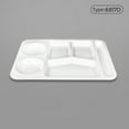 thumbnail image 2 of SHAGUOZHOU Heat Imitation Porcelain Compartment Fast Food Trays Specifically Designed For School And Unit Canteens Commercial Grade Tableware, 2 of 4