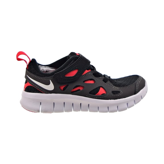 Nike Free Run (PS) Little Kids' Shoes Black-Siren Red-Medium Ash da2689-002