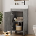 thumbnail image 2 of EDTara Small-Space 16 Inch Bathroom Vanity, Single Storage Cabinet With Integral Basin and Soft-Close Door, 2 of 7