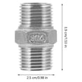 thumbnail image 4 of OULII 3Pcs Garden Hose Coupler for Technicians Stainess Steel Hose Pipe Fitting, 4 of 8