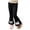 Black-z2c, variant on Mnyotv Cute Bow Flared Wide Leg Pants Elastic High Waist Leggings for Girls with Pockets Spring Fall Clothes Size 4-5 Years