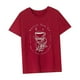 thumbnail image 5 of Camiseta para mujer, ropa de verano, camiseta básica femenina para el trabajo, oficina, uso diario Rojo, 5 of 7