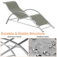 thumbnail image 2 of Ensemble de 3 Chaises Longues d'Extérieur – Chaises Longues de Patio Inclinables Réglables avec Table d'Appoint en Aluminium, Résistantes aux Intempéries, Robustes pour le Bord de la Piscine, le Jardin, la Plage et la Cour Arrière – Couleur Claire, 2 of 8