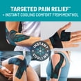 thumbnail image 5 of KT Tape Pro Ice Kinesiology Tape with Cooling Menthol for Dual-Action Pain Relief, Black, 20 Count, 5 of 12