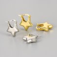 thumbnail image 2 of Pendientes de plata de ley 925 para mujer, aretes geométricos de Color dorado a la moda, joyería para prevenir alergias, accesorios de fiesta, regalo, 2 of 2