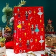 thumbnail image 6 of MAYPLUSS Christmas Wrapping Paper Roll - Mini Roll - 17 inch X 120 inch Per roll - Blue & Green Holiday Ornaments, Holiday Tree, Snowflakes with Glitter Metallic Foil Design(42.3 sq.ft.ttl), 6 of 6