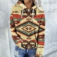 thumbnail image 2 of Frostluinai Women's Aztec Graphic Hoodies Western Ethic Sweatshirts Casual Long Sleeve Pullover Loose Fit Hoodies with Pocket, 2 of 6