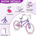 thumbnail image 5 of SUGIFT 20 in. Kids Bike Child Bicycle for Girls Age 7-14 Years, 5 of 7
