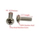 thumbnail image 2 of Tornillo de Cabeza Plana Phillips Bolt Dropper Acero Inoxidable 8-32 x 1/2' 100 Piezas, 2 of 5