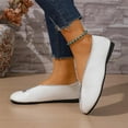thumbnail image 6 of Busydd Flats for Women Trendy Round Toe Zipper Slip on Shoes Women Casual Comfortable Solid Color Women Shoes 7.5, 6 of 9