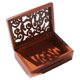 thumbnail image 2 of Caja de música de madera con manivela fácil de usar para San Valentín, Navidad y aniversario. Marrón, 2 of 9