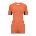 thumbnail image 5 of Clearance!NMMUED Workout Sets for Women, Two Piece Sets for Women, Athletic Sets for Women, Yoga Sets for Women, Matching Sets Women Clothing, Orange S, 5 of 6