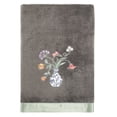 thumbnail image 4 of Linum Home Textiles 100% Turkish Cotton Stella 3PC Embellished Towel Set, Gray, 4 of 5
