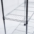 thumbnail image 5 of Kitchen Storage Shelf Rolling Cart 5-Layer Iron Kitchen Rack with Wheels Silver, 5 of 7