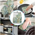 thumbnail image 5 of Cloth Cleaning Household Absorption Water Dishcloth Kitchen Towel Hand Tea Printed Texture Board Wood Plant Tropical Cactus, 5 of 7
