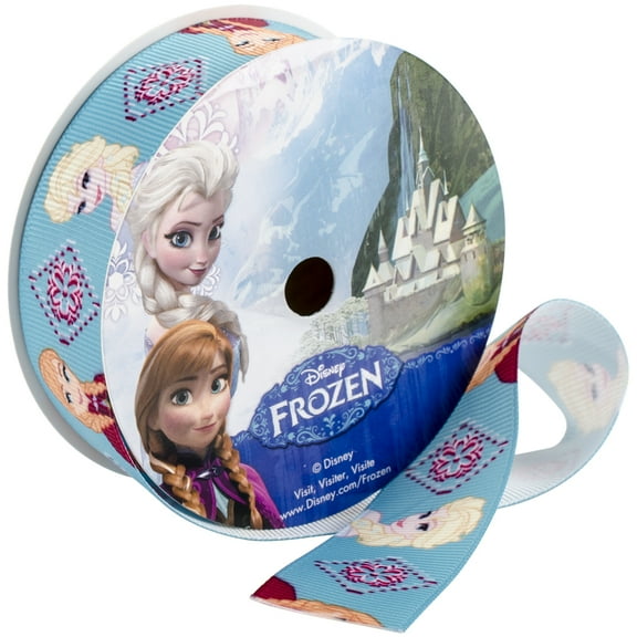 Disney Frozen Ribbon 1"X3yd- Elsa & Anna Wrights