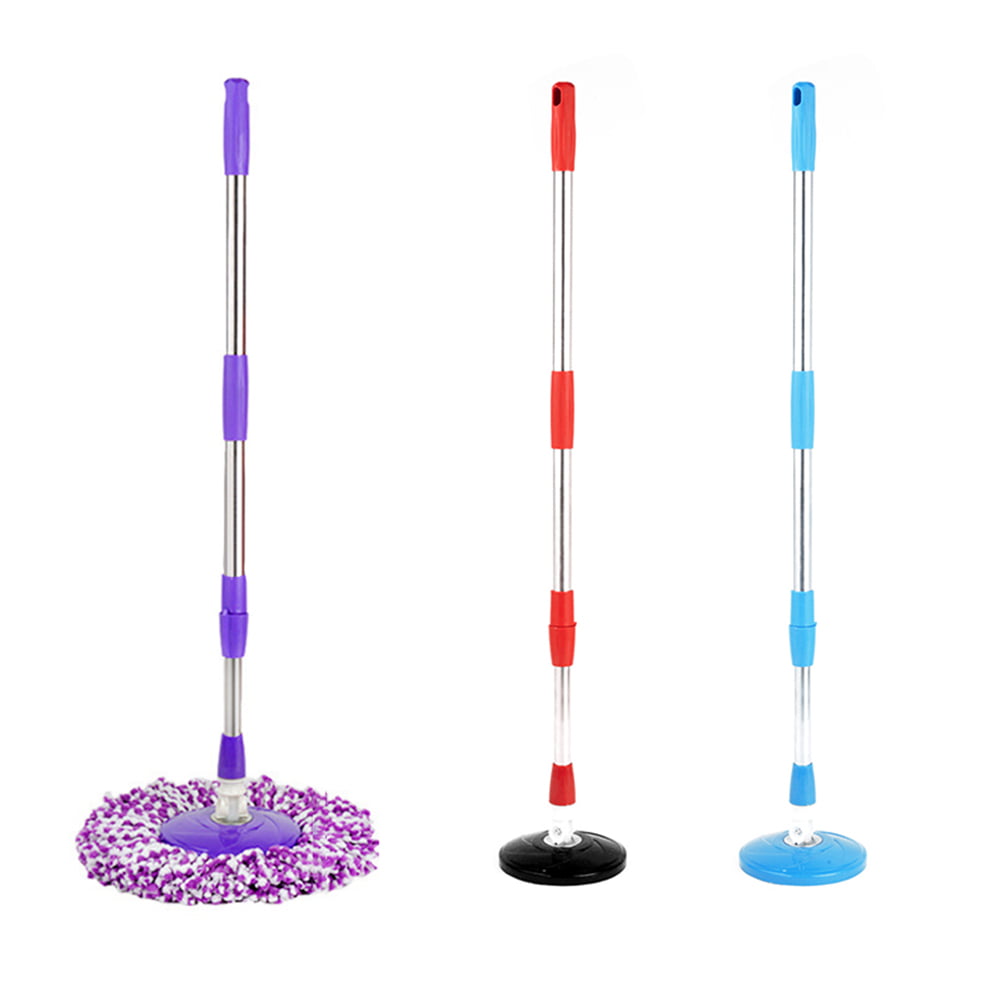 Blue Emivery Spin Mop Pole Handle Replacement 360 Rotating Floor Mop Telescopic Handle No Foot Pedal Version Floor Cleaning Scraper for Home Office Hotel 