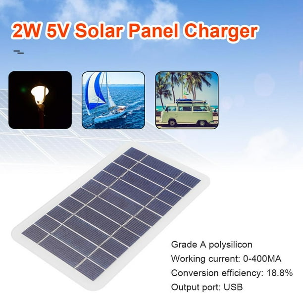 sistema solar del panel solar de 5V 400mA para la salida USB del cargador de batería del teléfono celular Tmvgtek Para estrenar