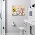 thumbnail image 3 of Farmhouse Wall Art Rustic Country Sunflower Floral Pictures Wall Decor Flower Hummingbird Kitchen Canvas Prints Artwork Painting Home Decoration for Living Dining Bedroom Framed 12"x16", 3 of 6