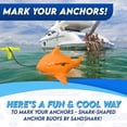 thumbnail image 2 of Marcador de bolas Floating Anchor, boya SandShark, 30 pulgadas, color naranja, 2 of 7