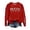Red, variant on Women's Christian Graphic Crewneck Sweatshirt – God Is Still Writing Your Story Drop Shoulder Pullover Top for Daily Wear & Fall