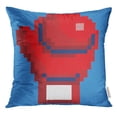 thumbnail image 1 of EREHome Gant de Boxe Pixelisé Rouge avec Carrés Séparés Taie d'Oreiller 16x16 Pouces Taie d'Oreiller, 1 of 1