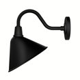 thumbnail image 5 of Hunter - Cassius 1-light Matte Black, Dimmable, Modern Style, Cone Shaped, for Bedrooms, Kitchens, Dining, Living Rooms - 46010, 5 of 9