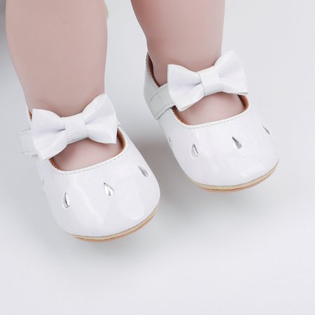 

Hunpta Toddler Shoes Infant Baby Girls Casual Single Shoes Bowknot Princess First Walkers Shoes
