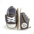 thumbnail image 3 of SOFMUO Unisex Baby Boys Girls Sneakers Infant Canvas Shoes (Grey,0-6 Month), 3 of 6