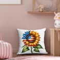 thumbnail image 4 of Funda de almohada con diseño de girasol, sin núcleo, para sofá, Día de la Independencia, 4 of 8
