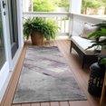 thumbnail image 6 of Addison Rugs Chantille Indoor/Outdoor Transitional Stripes Lavender Washable Runner Rug, 2'3" x 7'6", 6 of 6