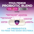 thumbnail image 4 of Probiotics - 50 Billion CFU per Capsule - 10 Strains & Prebiotics - Probiotics for Women & Men - Supports Digestive Gut Health, Bloating & Occasional Constipation - USA Bottled - 60 Capsules, 4 of 10