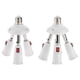 thumbnail image 4 of 2 uds E27 divisor 3 cabezales Base de lámpara soporte de luz LED ajustable adaptador de enchufe, 4 of 4