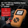 thumbnail image 6 of OBDMONSTER Car Battery Tester 6V 12V 24V, A AH Voltage Analyzer Diagnostic Tool 100-2000 CCA, 6 of 9