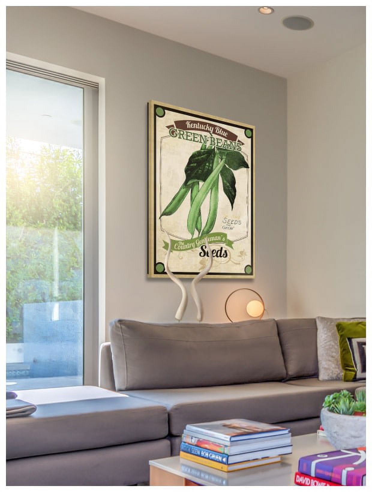 Marmont Hill "Seed Packet Green Beans" Painting Print on Canvas