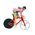 thumbnail image 4 of Figura de ciclista de resina a escala 1/64, modelo de miniatura para decoración de escritorio, coleccionable mujer, 4 of 9