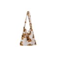 thumbnail image 1 of (Tamaño Por Debajo 35 * 28 * 1 9 Cm) Otoño E Invierno Casual Felpa Lindo Oso Versátil Bolso Compras Cruzado Un Hombro Blanco, 1 of 10