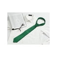 thumbnail image 5 of INSPIRE CHIC Men's Solid Color Narrow Stripes Necktie Graduation Suit Formal Ties Green, 5 of 5