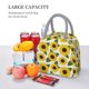 thumbnail image 5 of Fotbe Sunflowers Bolsa de Almuerzo con Estampado, Lonchera Aislada, Contenedor de Comida Reutilizable Tipo Cooler a Prueba de Fugas, 5 of 6